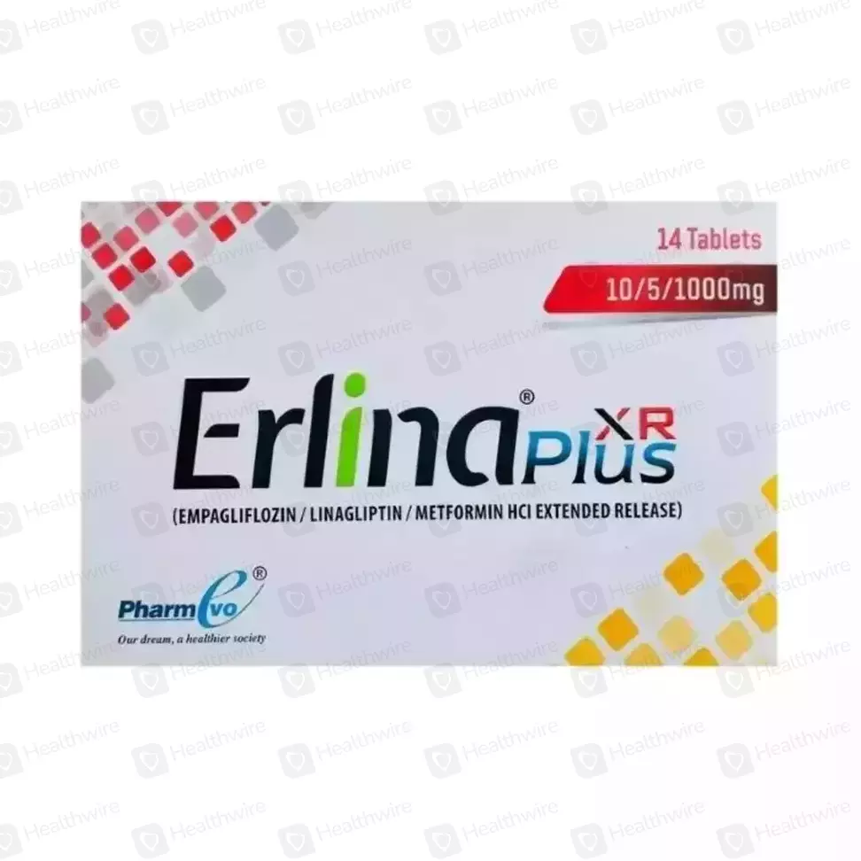 Erlina Plus Xr 10/5/1000 Tab 14S