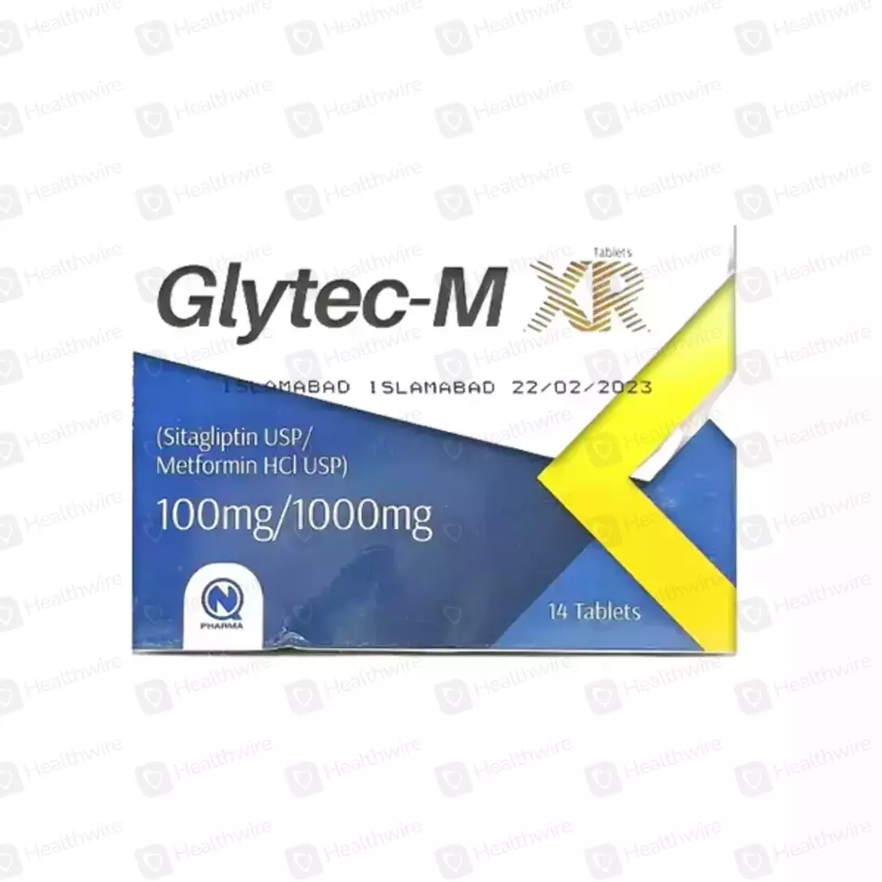 Glytec-M Xr (100Mg/1000Mg) 14 Tablets