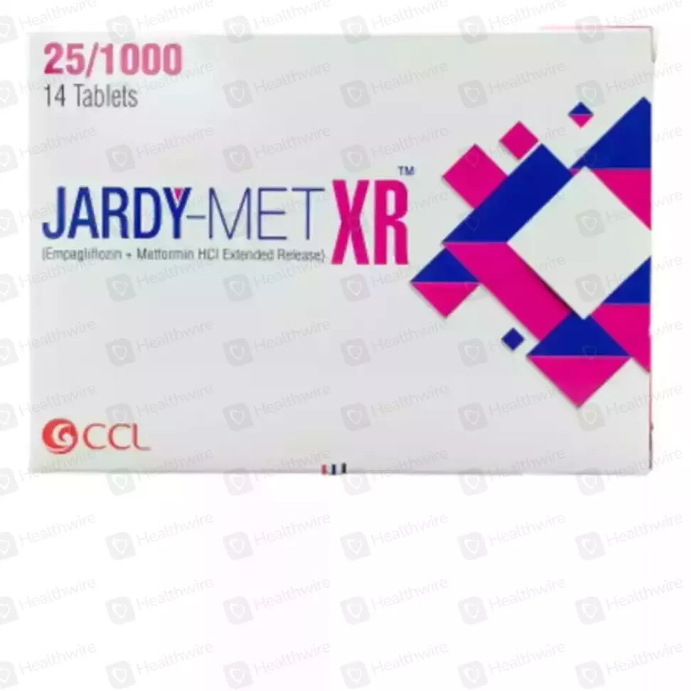 Jardy-Met Xr (25/1000Mg) 14 Tablets