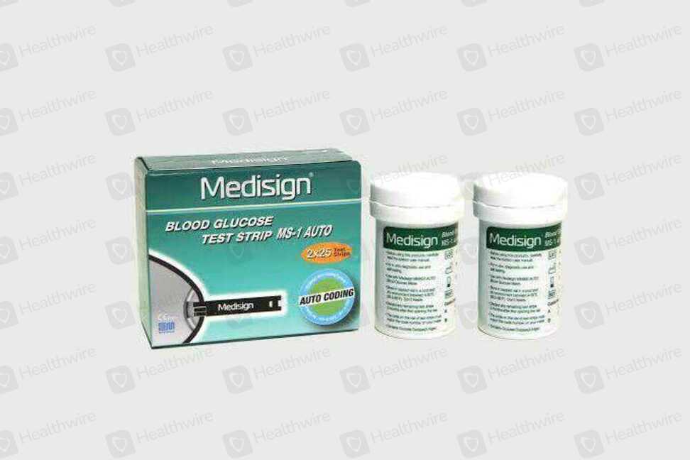 Medisign (Blood Glucose) 25 Test Strips