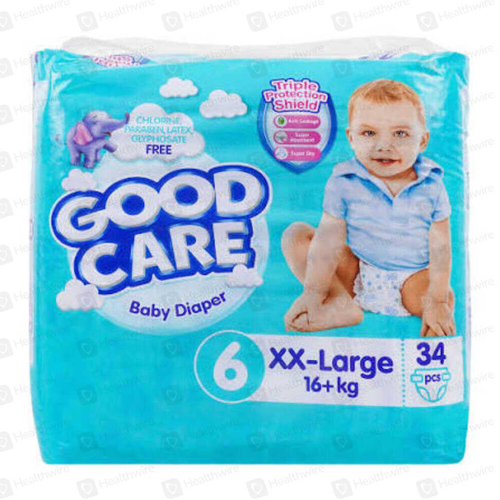Goodcare 6 (Xxl) 34 Baby Diapers