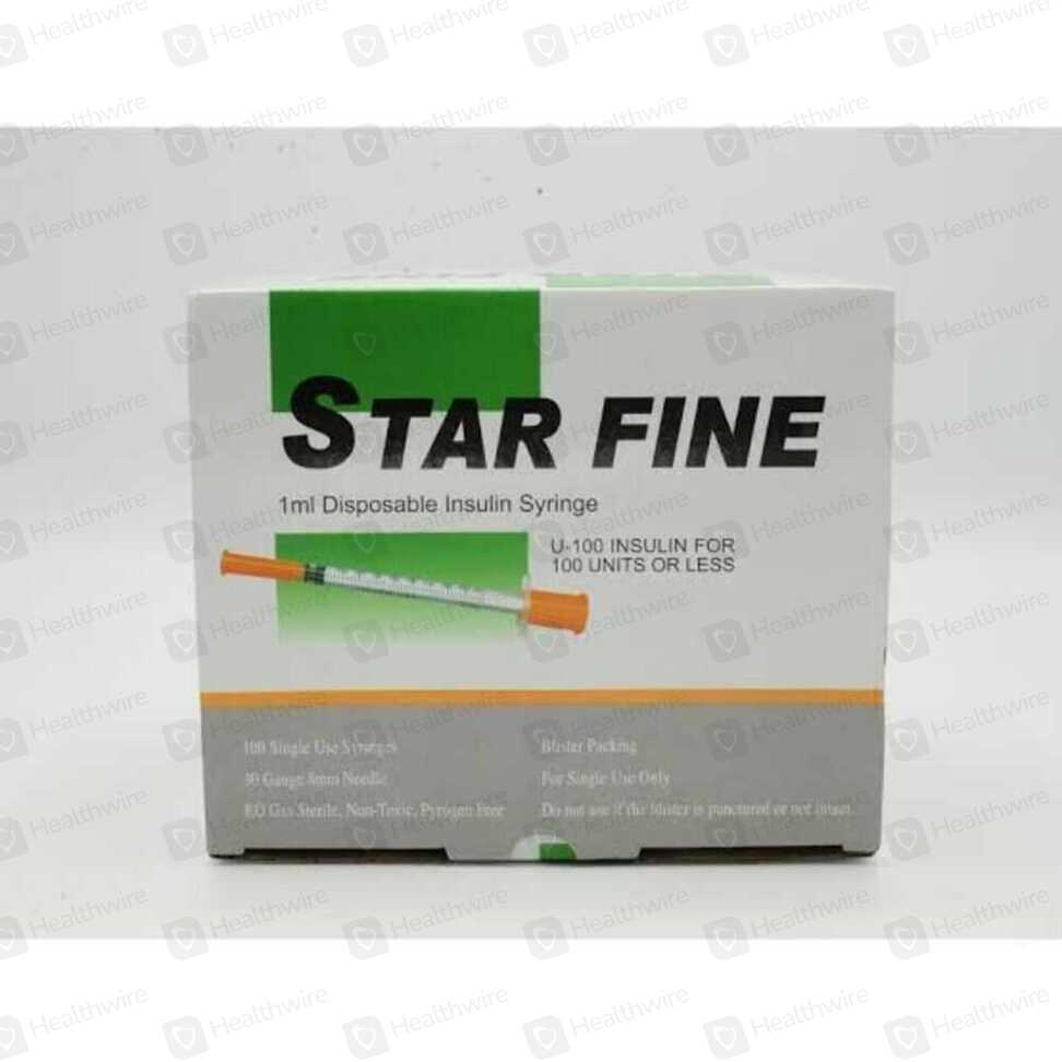 Star Fine Needle (1Cc) 100 Syringes