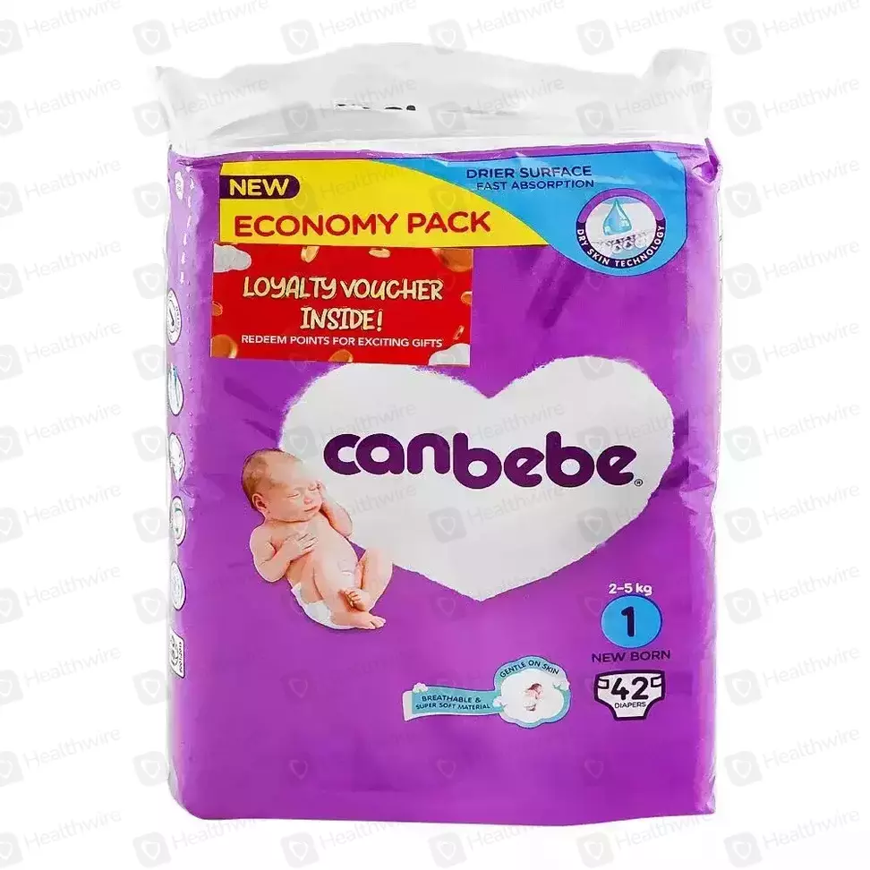 Canbebe 1 New Born (42Pcs) Baby Diapers