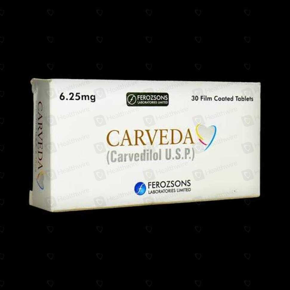 Carveda-N (6.25Mg/5Mg) 14 Tablets