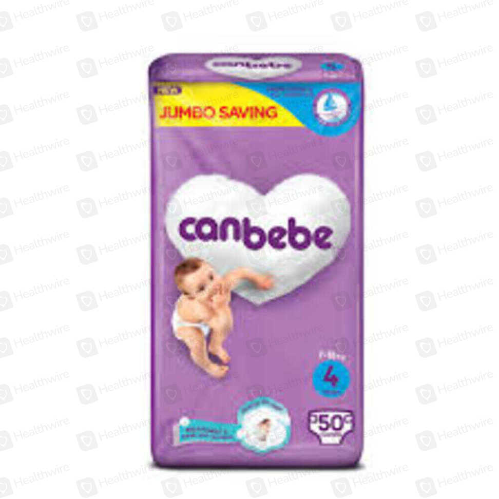 Canbebe Diapers 4 No (50 Pcs) Jumbo Pack