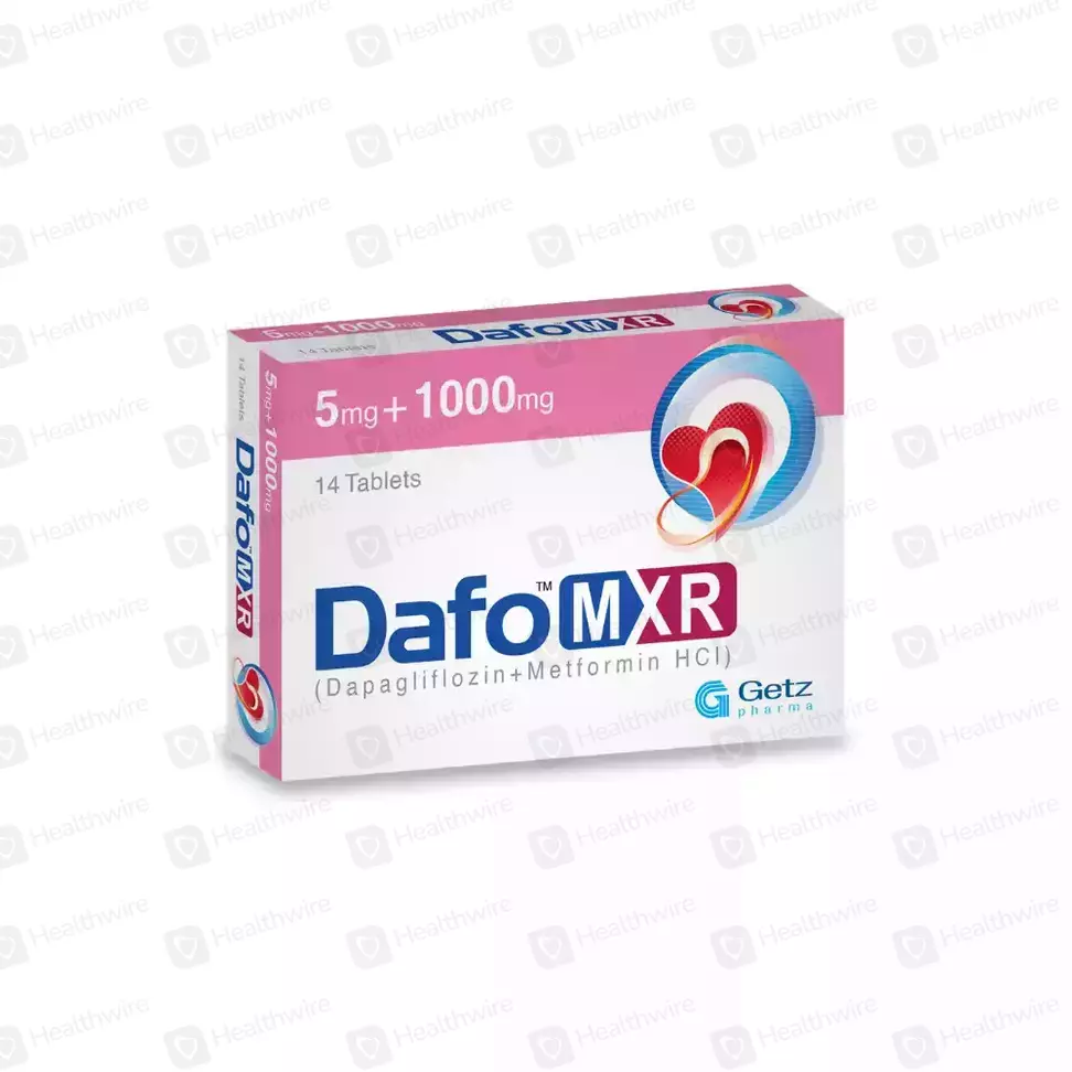 Dafo MXR (5MG+1000MG) 14 Tablets