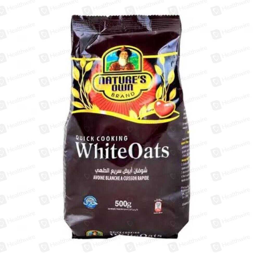 Natures Own White Oats 500Gm (Pouch)