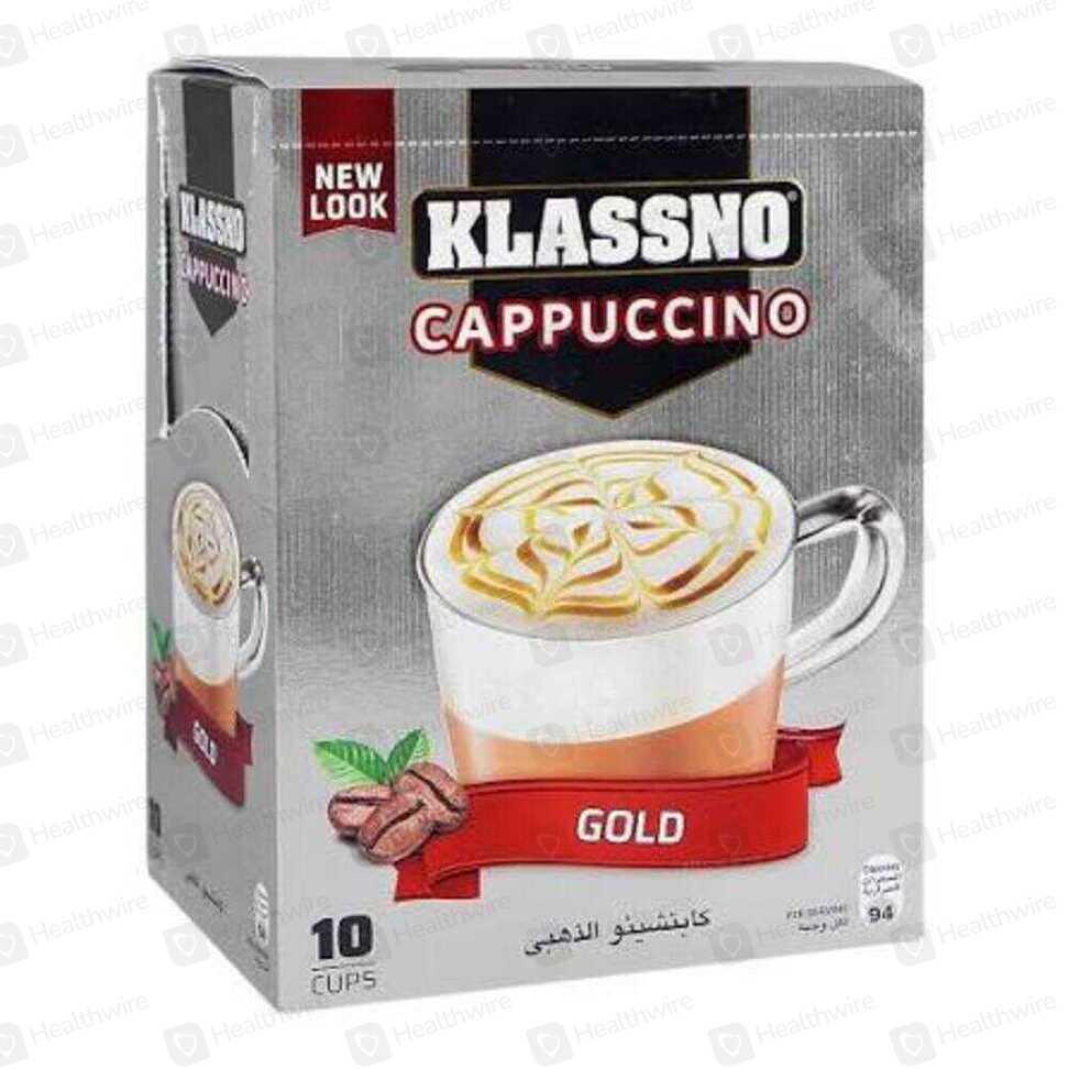 Klassno Cappuccino Gold Coffee Sachet 20G 10S