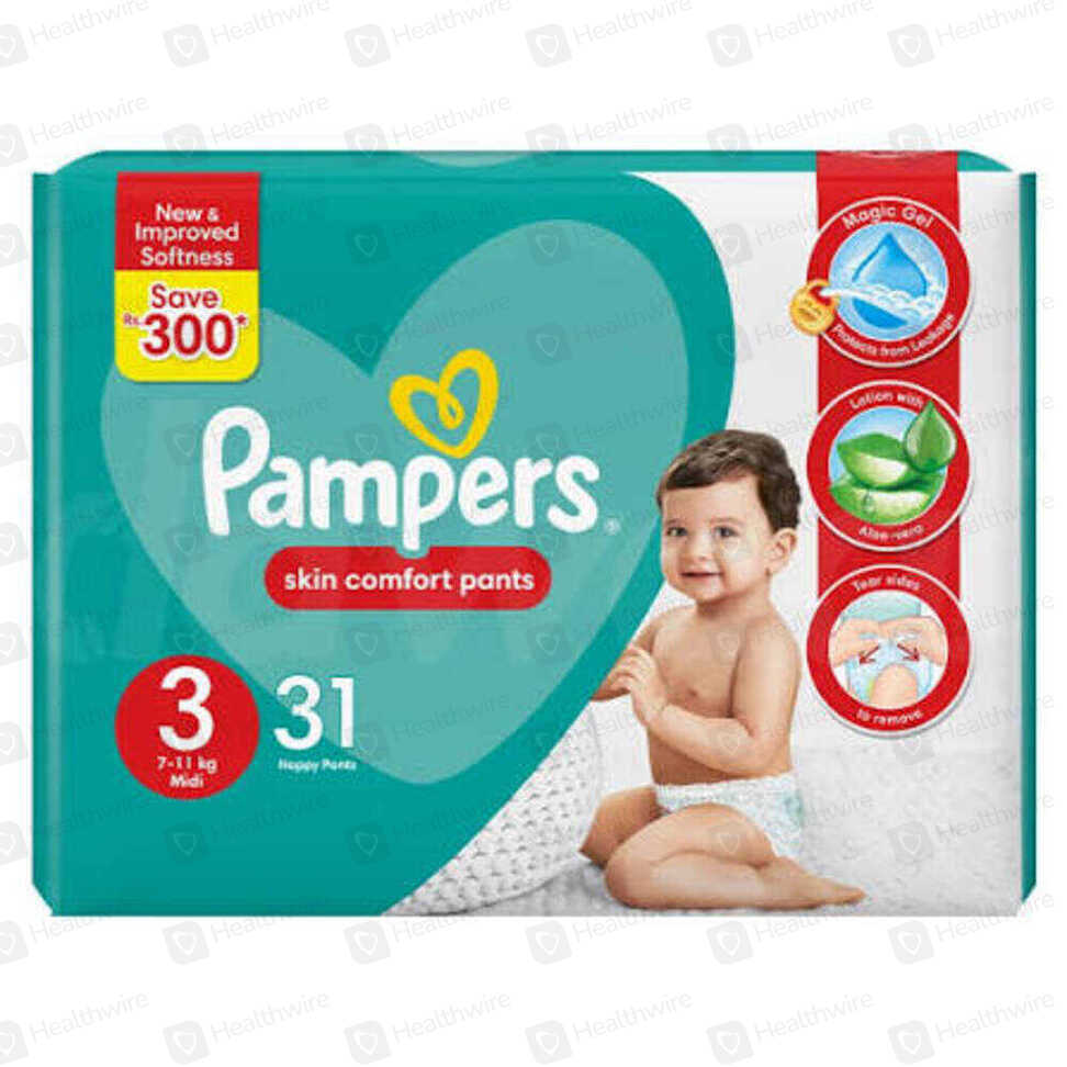 Pampers Diapers 4 No Mega (50Pcs)