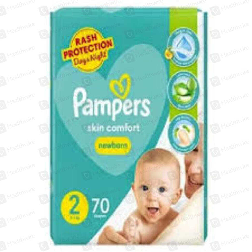 Pampers Diapers Mega 2 No (70Pcs)