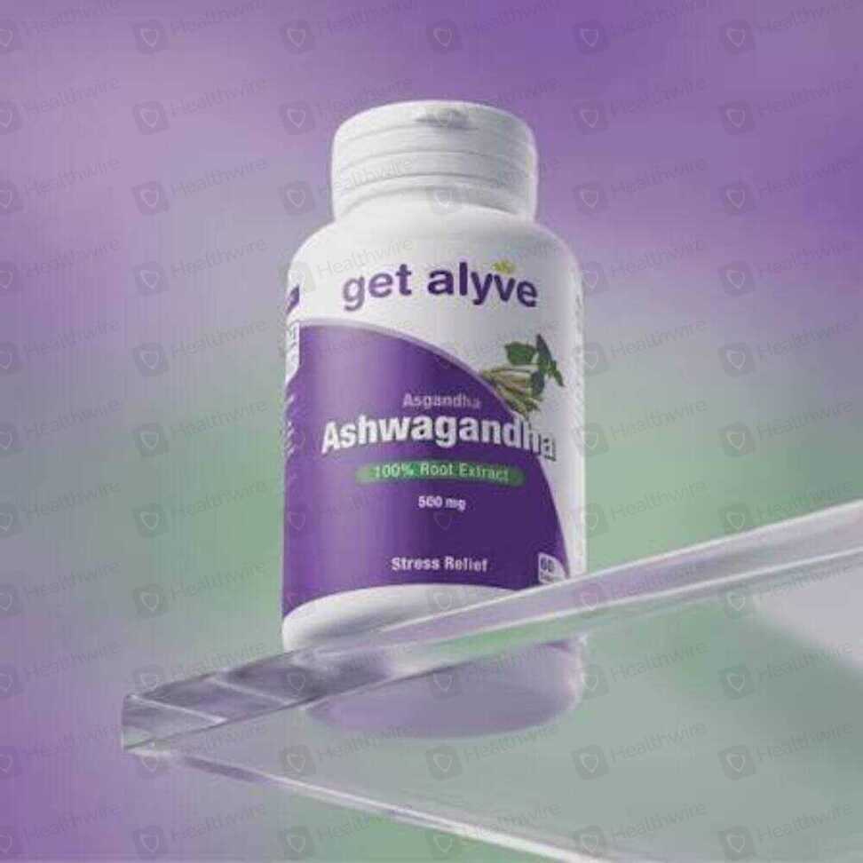 Get Alyve Asgandha Ashwagandha (500mg) 60 Capsules