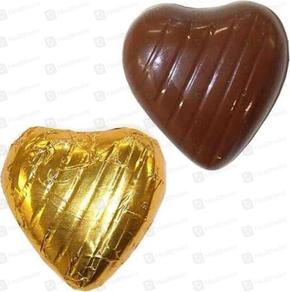 Gold D-Heart 25G Chocalate