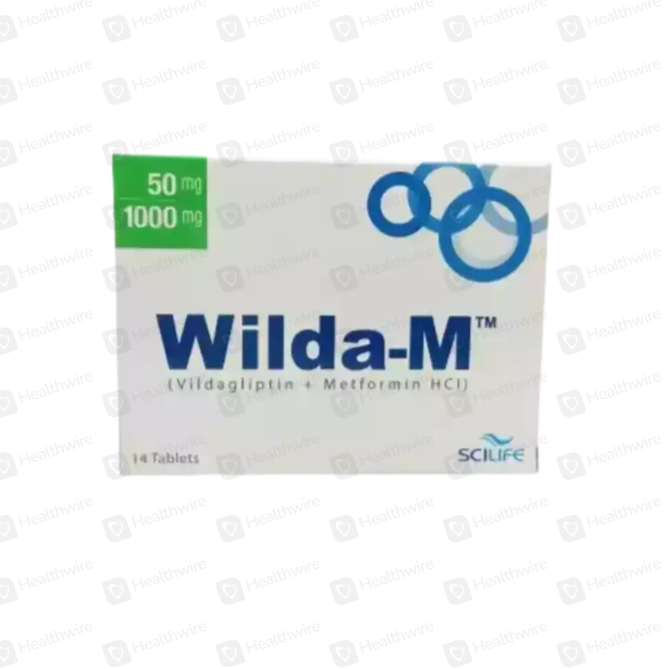 Wilda-M 50/1000Mg 14 Tablets