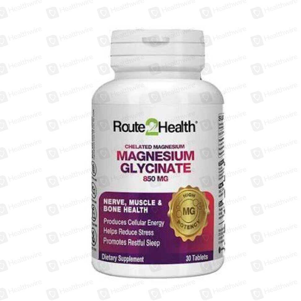 Route 2 Health Magnesium Glycinate(850Mg) 30 Tab