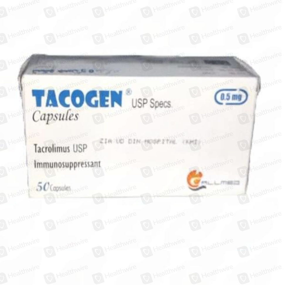 Tacogen (0.5Mg) 50 Capsules