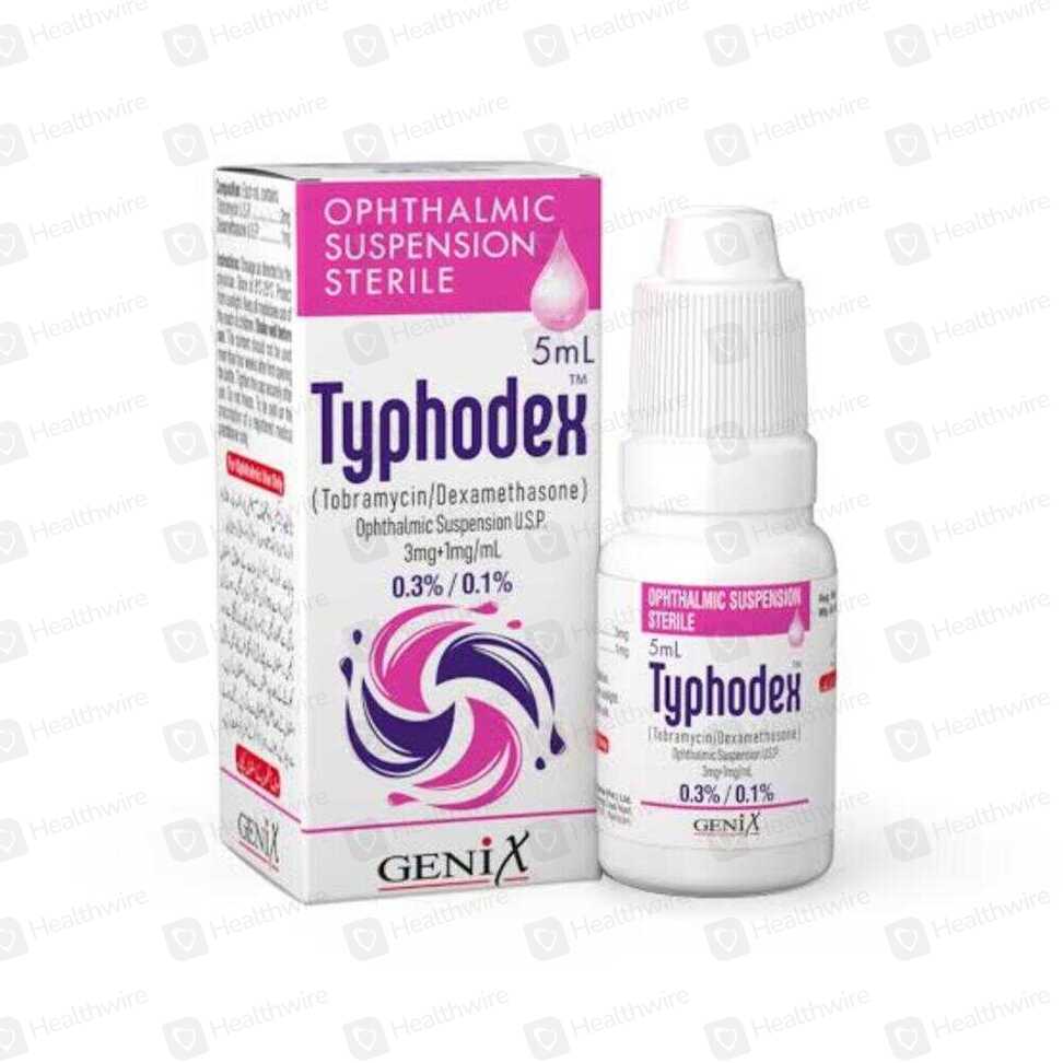 Typhodex (0.3%/0.1%) 5Ml Eye Drops