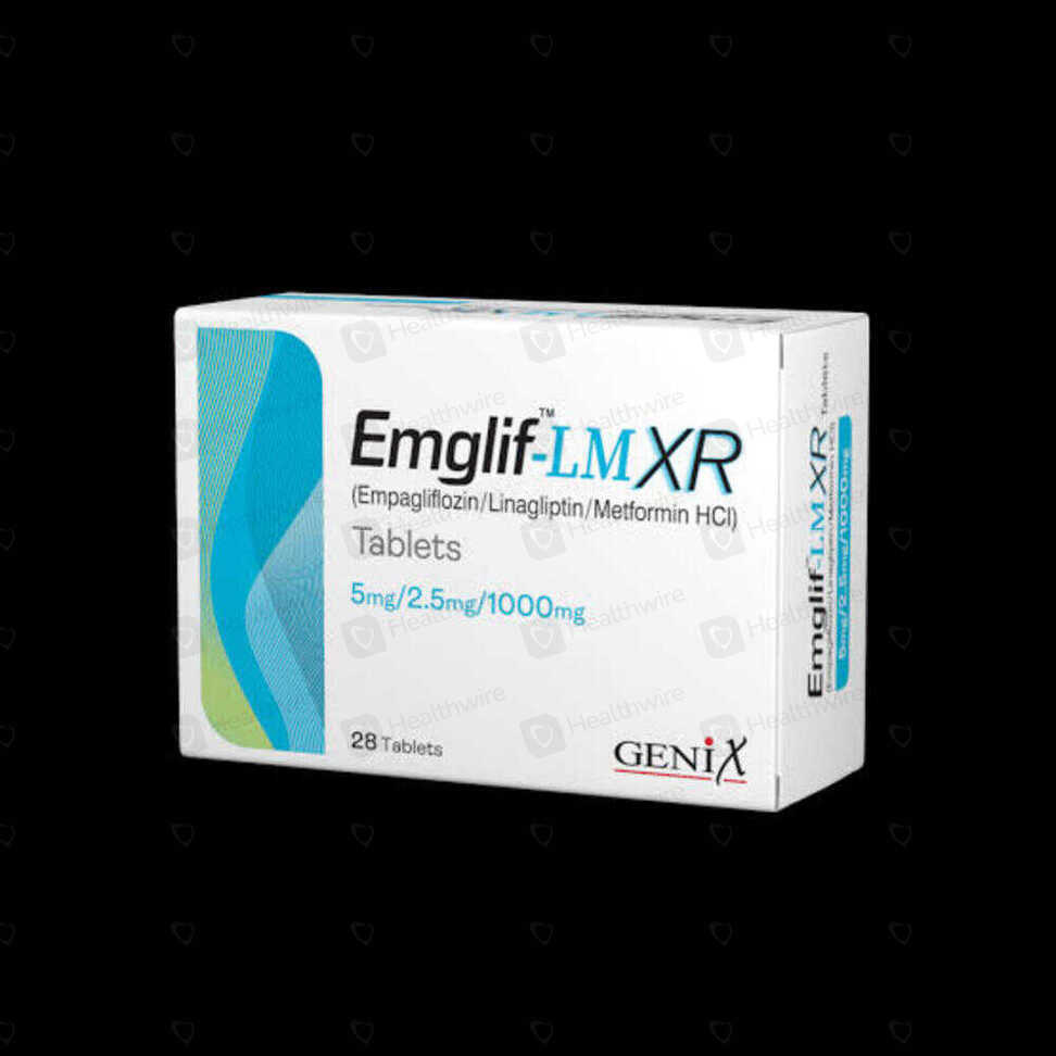 Emglif-Lm Xr (25Mg/5Mg/1000Mg) 28 Tablets