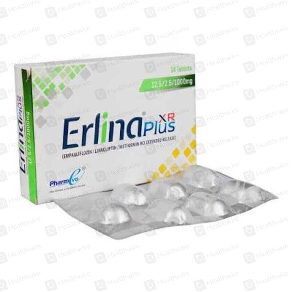 Erlina Plus Xr (12.5Mg/2.5Mg/1000Mg) 14 Tablets