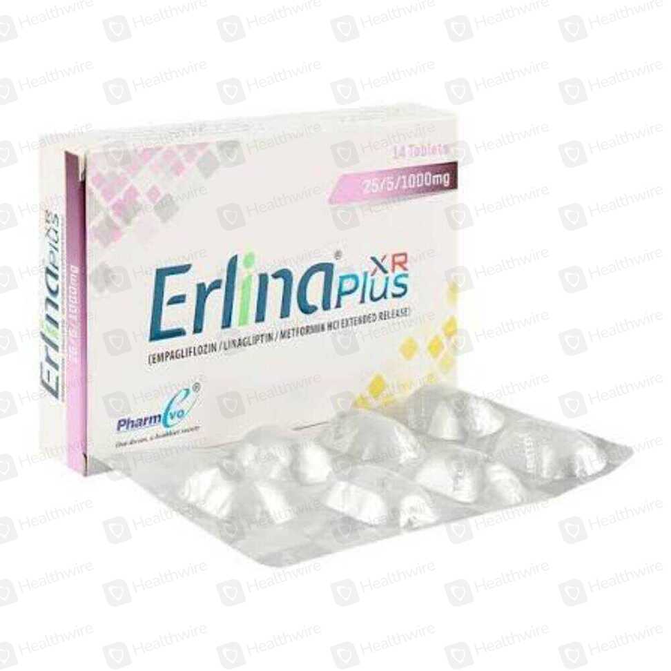 Erlina Plus Xr (25Mg/5Mg/1000Mg) 14 Tablets
