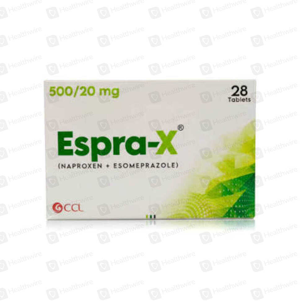 Espra-X (500Mg+20Mg) 28 Tablets