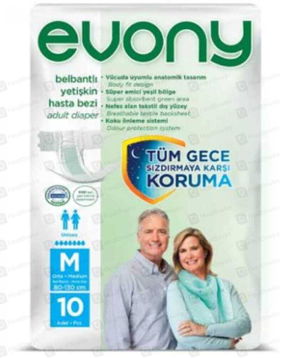 Evony (Medium) Adult Diaper 10 Pcs