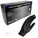 Examination Gloves Medium Black (100S)