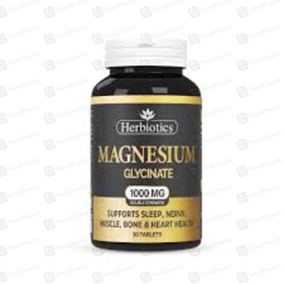 Herbiotics Magnesium Glycinate 1000Mg 30 Tablets