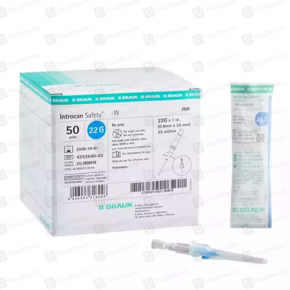 Introcan-W 35Ml/Min (22G) Iv Cannula
