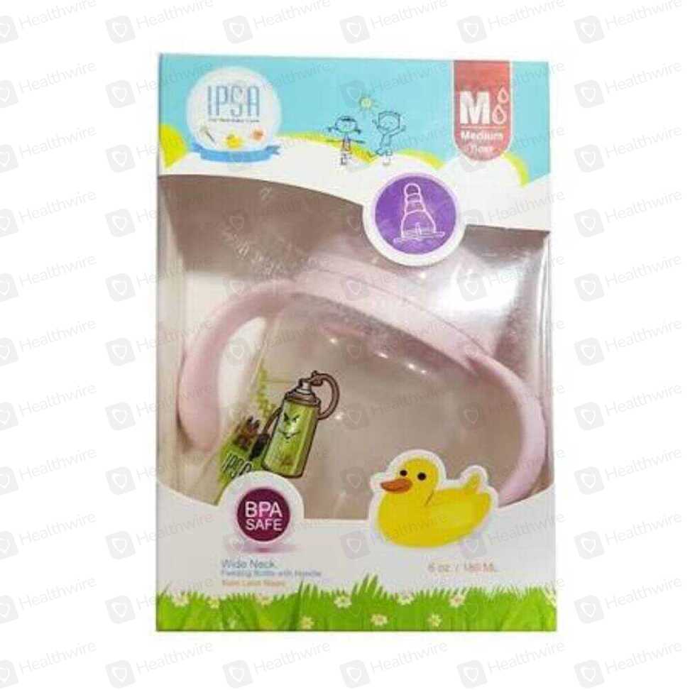 Ipsa Wide Neck Feeding Bottle (6Oz/180Ml)