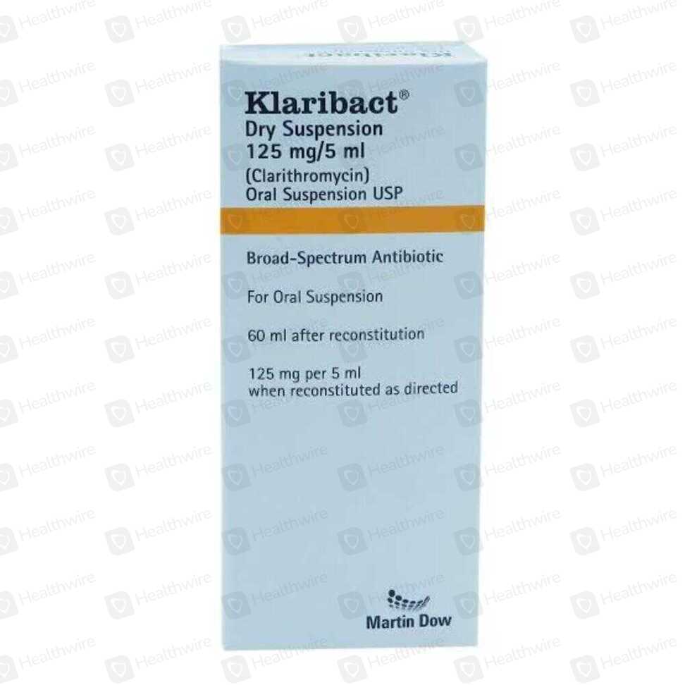 Klaribact Ds 250Mg/5Ml (60Ml) Syrup