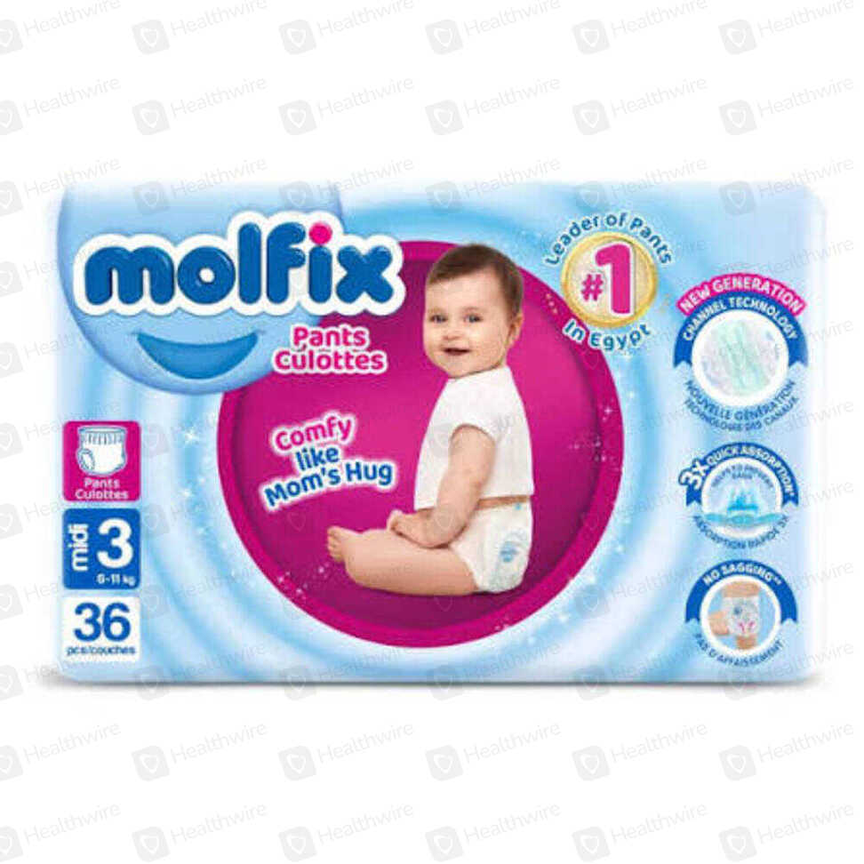 Molfilx Diapers 3 No (36 Pcs) Twin Pack