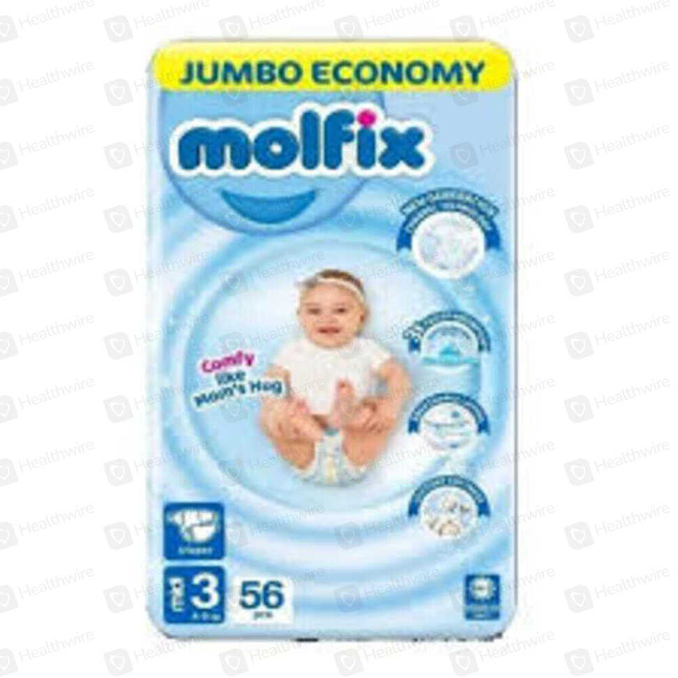 Molfix Jumbo Diaper 3 No (56Pcs)