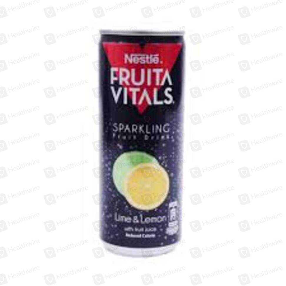 Nestle Fruita Vital Sparkling Lemon Can (12X250Ml)