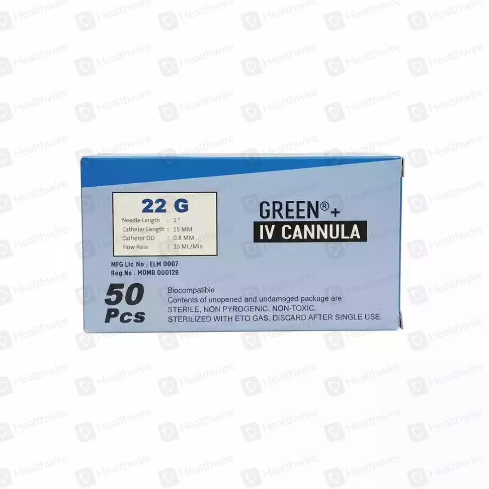 Green I Cath Cannula 22G