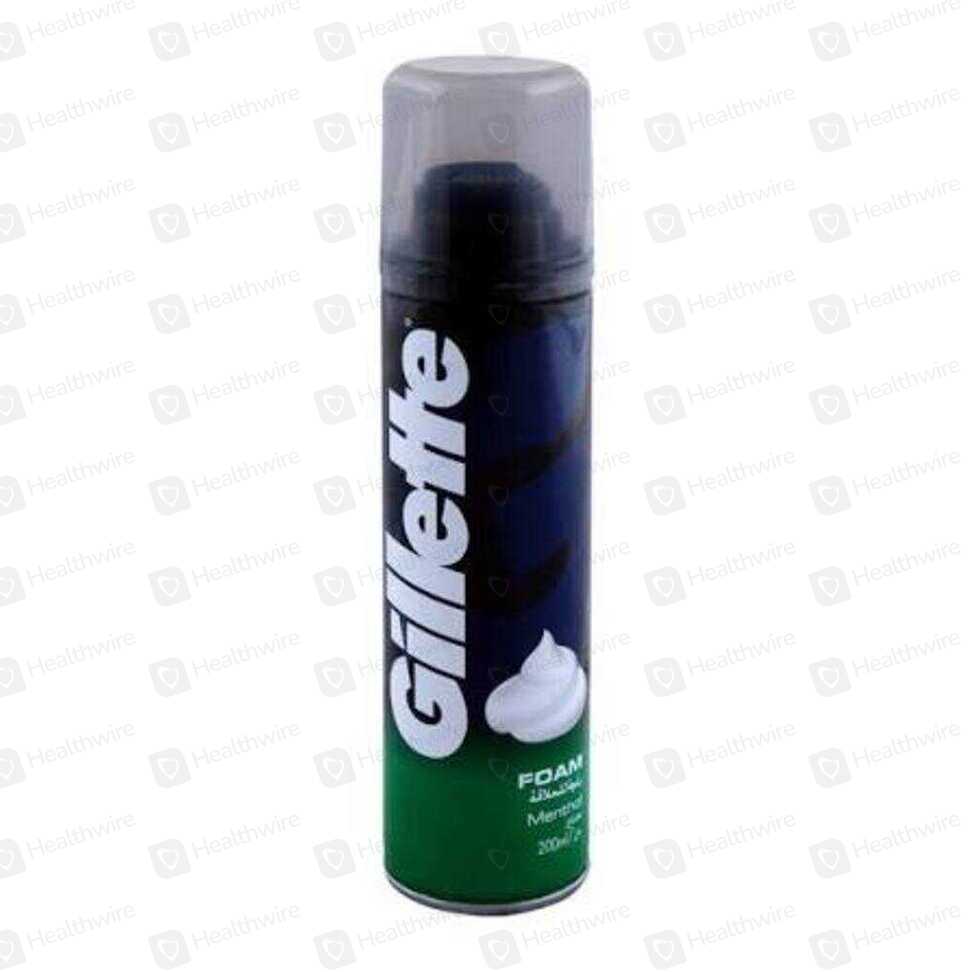 Gillette (Menthol) 200Ml Shaving Foam