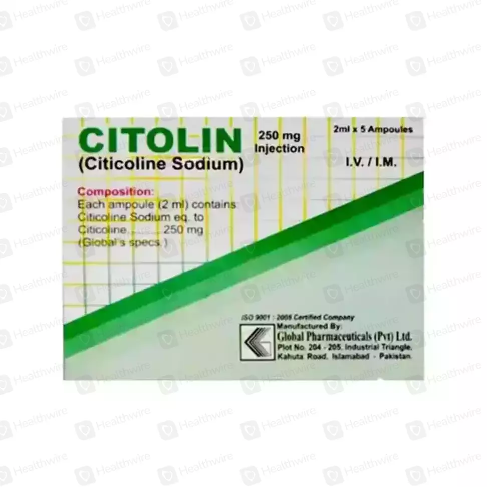 Citolin (250Mg) 2Ml, 5 Ampoule Injections