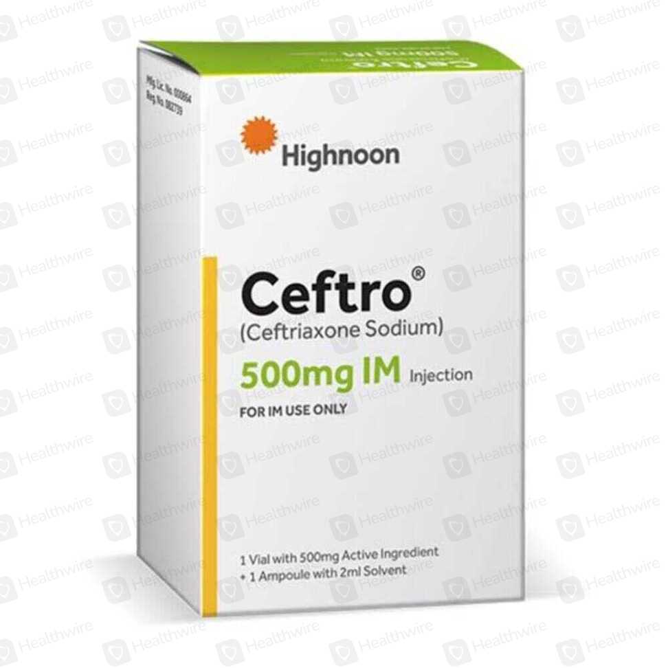 Ceftro (500Mg) 1 Vial Injection