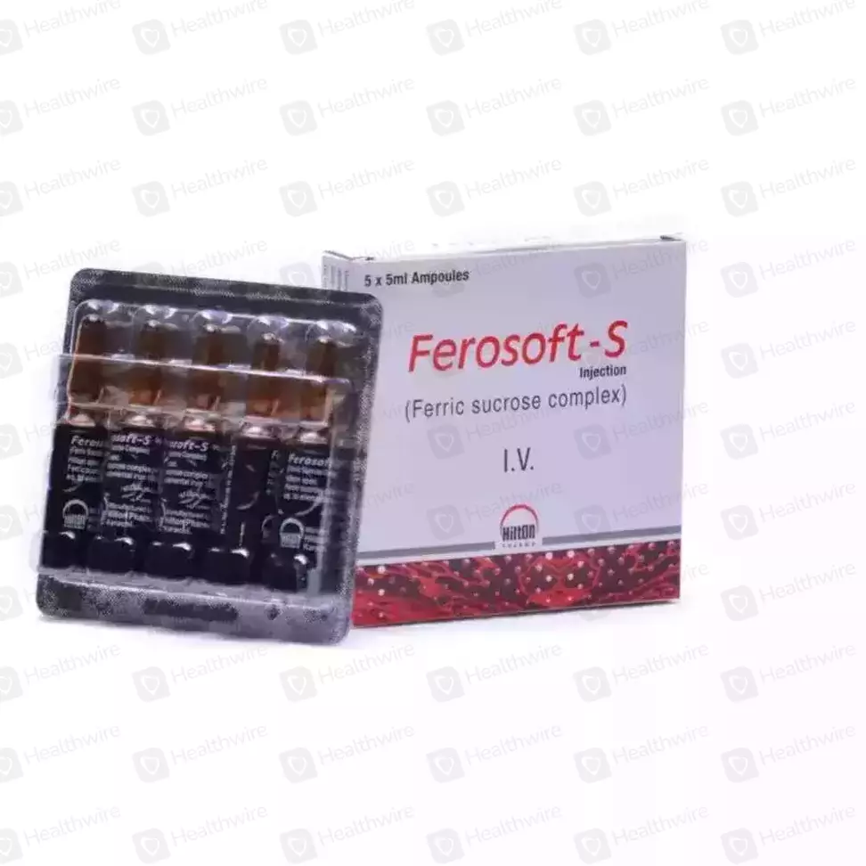 Ferosoft-S (100Mg) 5 Ampoule Injections
